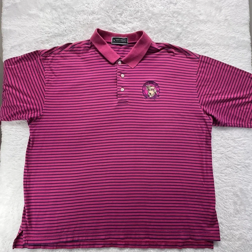 Vintage Fuzzy Zoeller's Signature Collection Golf Polo Shirt Mens‎ XL wolf logo